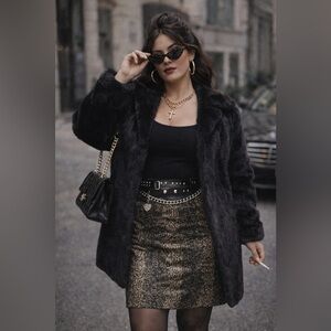 Tahari Elegant Neutral Snake Print Pencil Skirt 12 | Sleek Animal Print Style